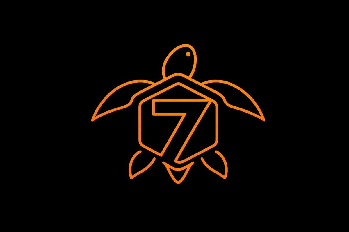 Caretta 7 Studios monoline turtle mark